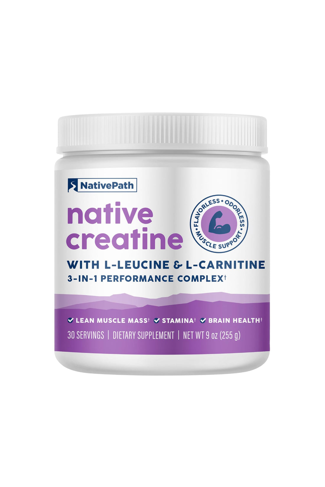 NativePath Creatine Monohydrate Powder with L-Leucine & L-Carnitine - Supports Muscle Health for Men & Women - 30 Servings NativePath buy supplements canada