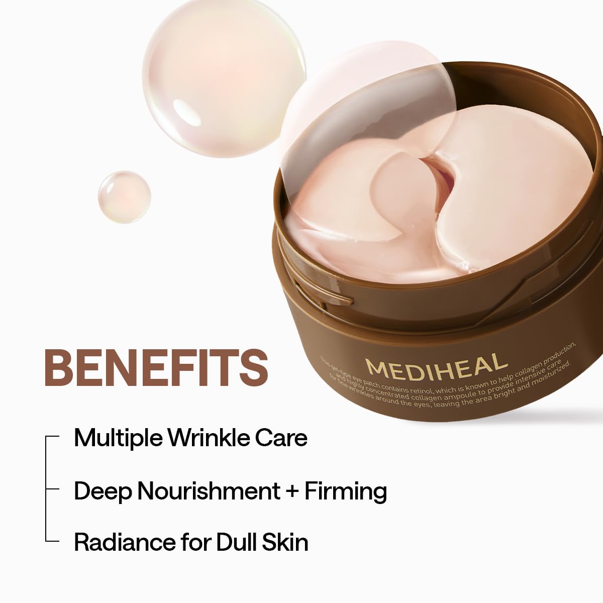 Mediheal Retinol Collagen Under Eye Patches - Korean Hydrogel Eye Pads (60 patches) with 95% Retinol & Collagen Mediheal buy supplements canada