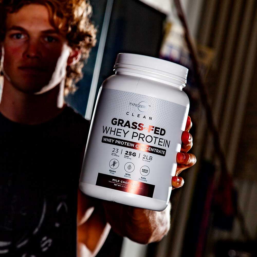 Type Zero Grass Fed Whey Protein Concentrate Powder (Chocolate, 2LBS) - Gluten Free Type Zero buy supplements canada