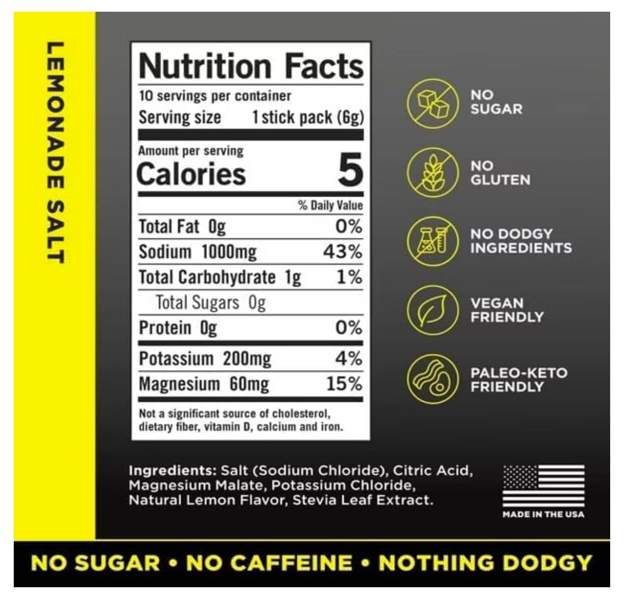 LMNTS Lemonade Zero-Sugar Electrolytes Drinks - 10ct/2.1oz KD Chocolates buy supplements canada