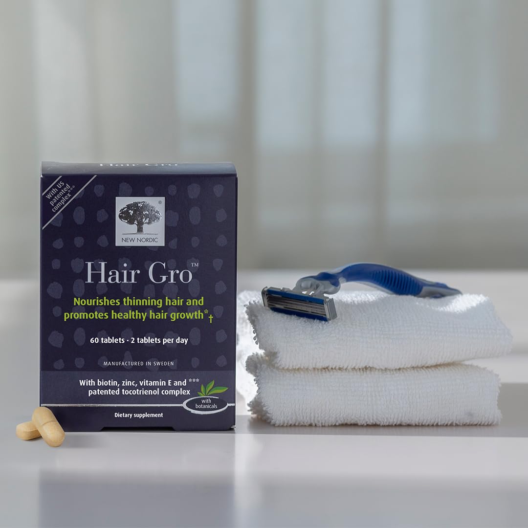 NEW NORDIC Hair & Eye Support Tablets Bundle, Hair GRO Natural Hair Growth and Blue Berry Eye Vitamin Supplements NEW NORDIC buy supplements canada