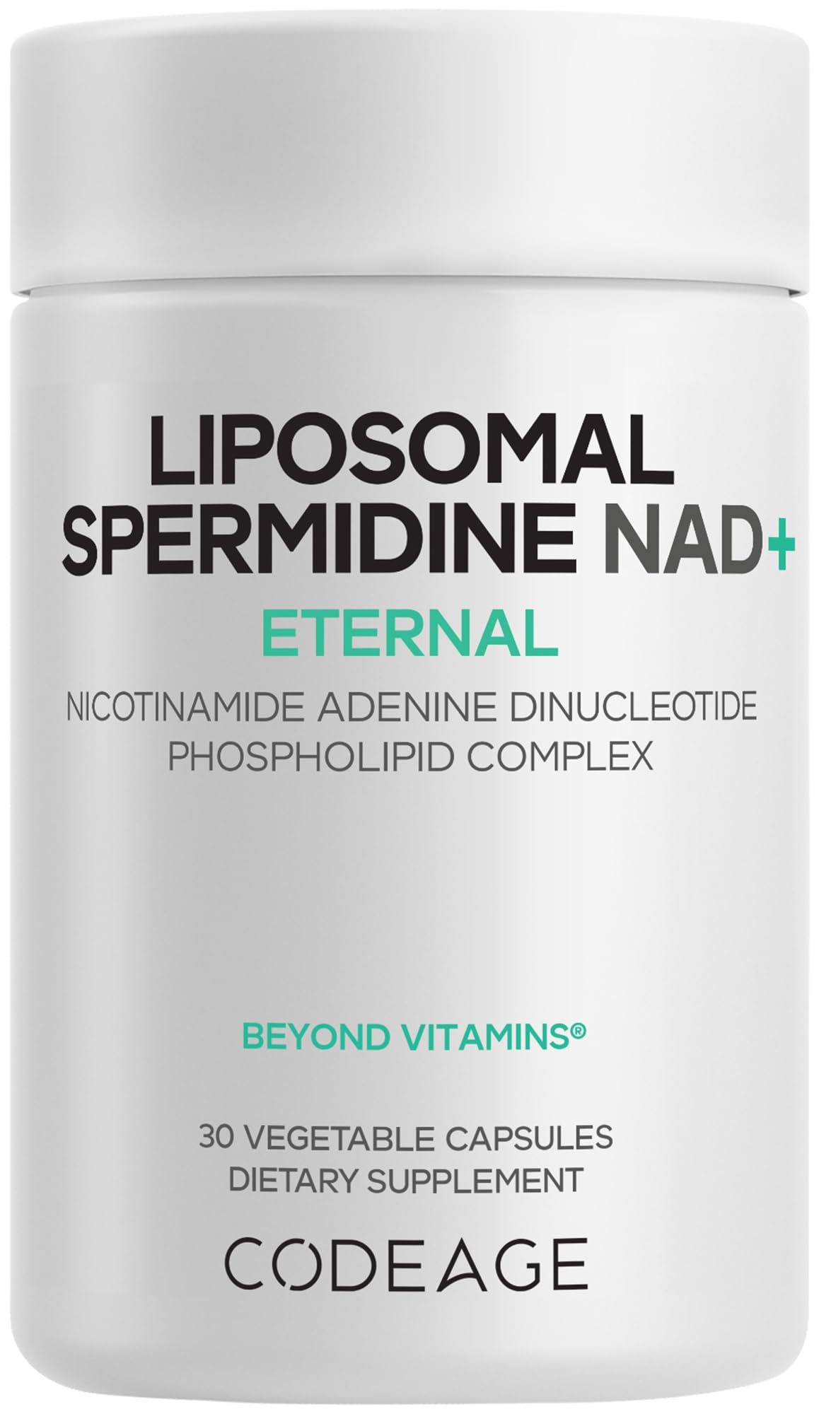 Codeage Liposomal Spermidine NAD+ Spermidine Supplement - 500 Mg NAD+ Vitamin C - Liposomal Delivery - Nicotinamide Adenine Dinucleotide Pills - 1 Capsule Per Serving - Vegan, Non-GMO - 30 Capsules Codeage buy supplements canada