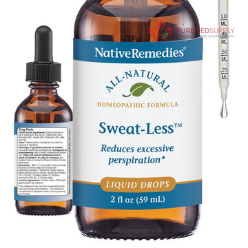 Native Remedies Sweat-Less - Natural Homeopathic Formula for Excessive Sweating, Perspiration and Clamminess - 59 mL Native Remedies buy supplements canada