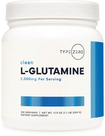 Type Zero L-Glutamine Powder (500G) 3-Month Supply Pure L-Glutamine Supplement - Vegan, Gluten Free, No Fillers Type Zero buy supplements canada