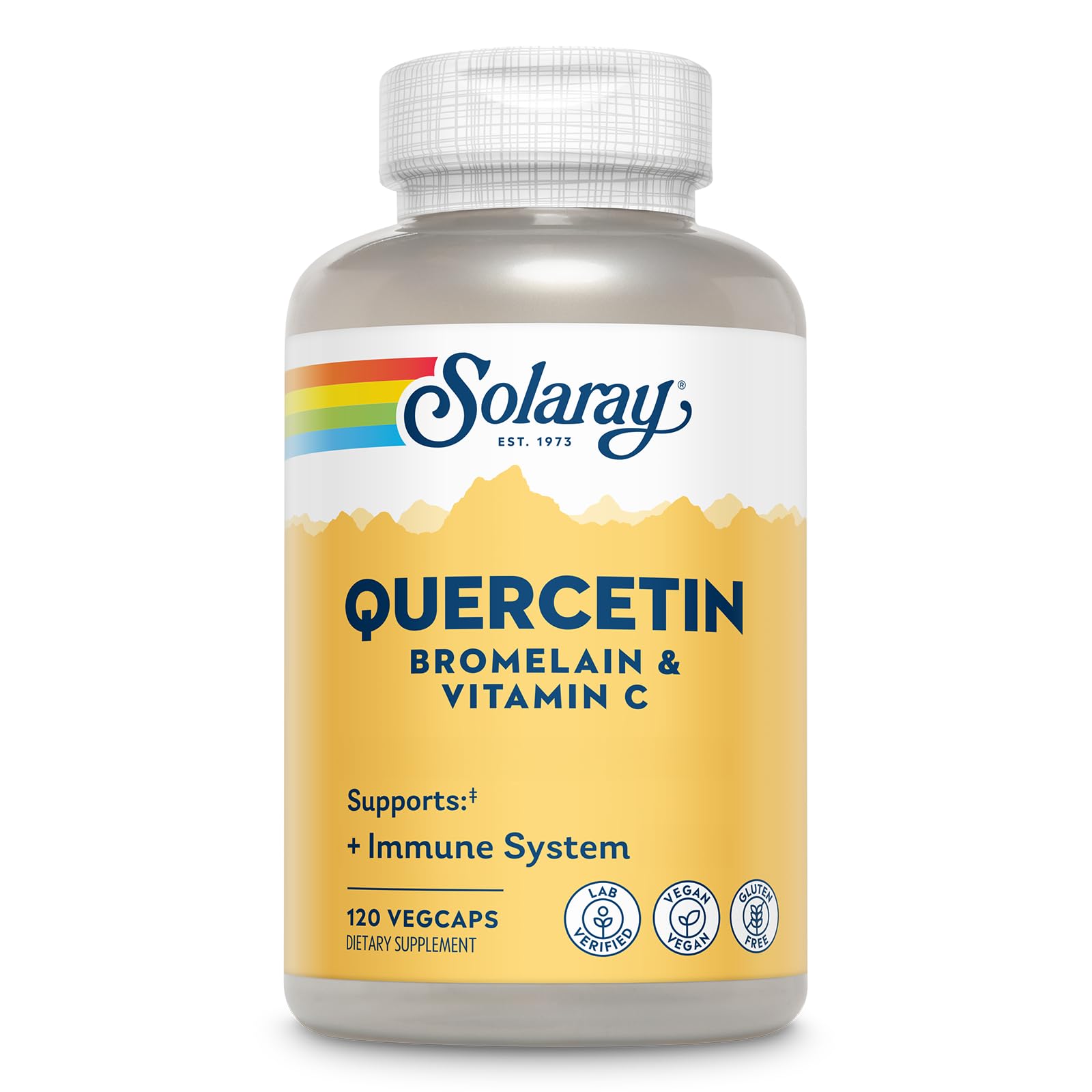 SOLARAY QBC Plex | Quercetin & Bromelain Plus Vitamin C | Year Round Immune Function & Respiratory Health Support | Non-GMO & Vegan | 120 VegCaps SOLARAY buy supplements canada