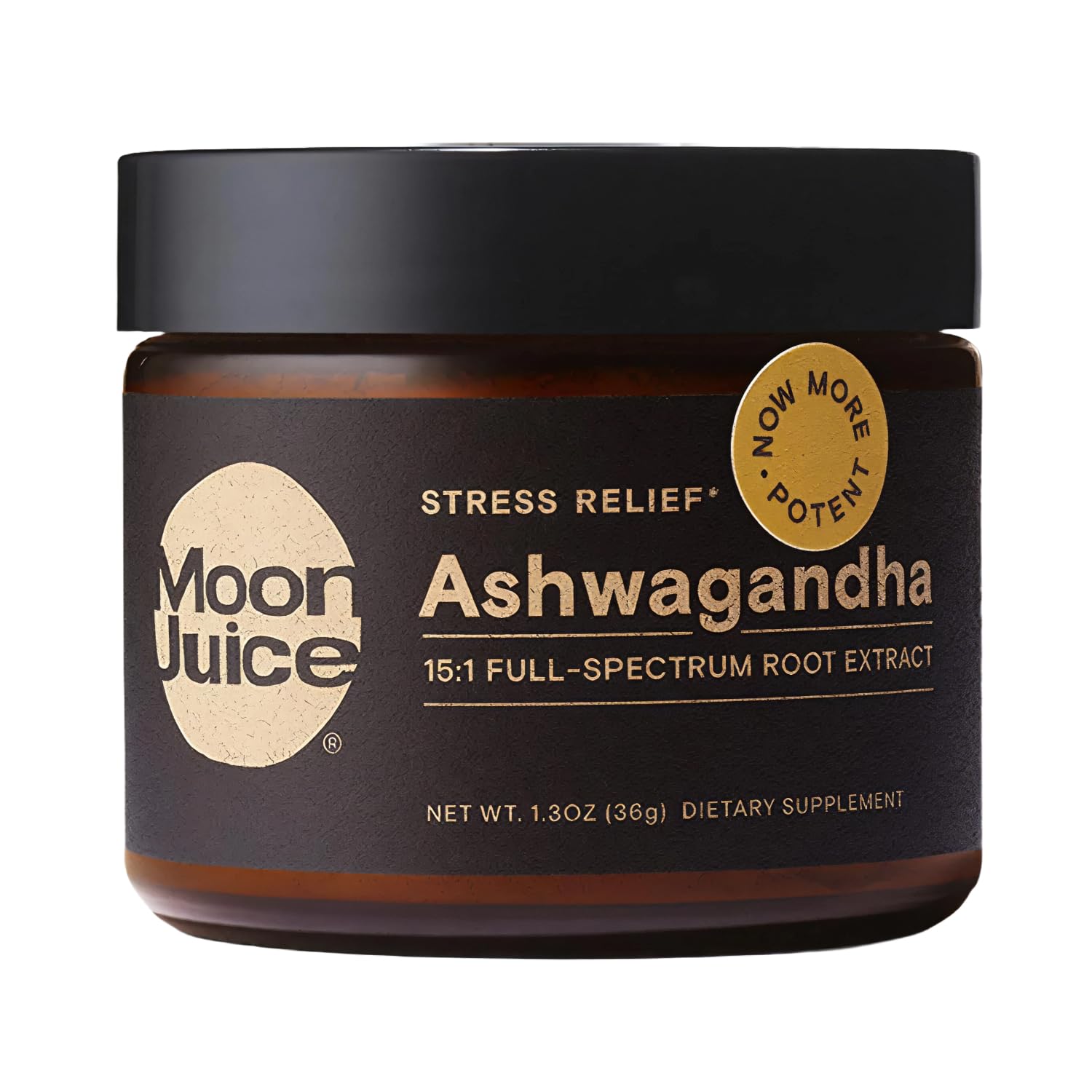 Moon Juice Organic Ashwagandha Supplement - Ashwagandha KSM-66 Root Powder Extract (15:1 Full-Spectrum) for Stress, Focus & Mood - Vegan, Non-GMO, Gluten-Free - 1.3 oz, 72 Servings Moon Juice buy supplements canada