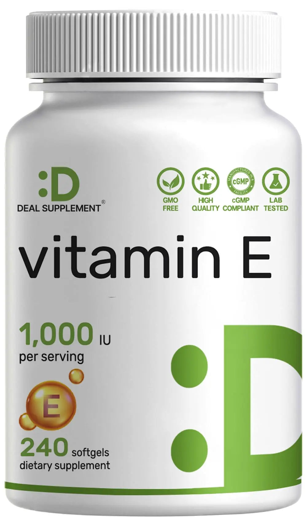Vitamin E Supplements, 1,000 IU Per Serving, 240 Softgels – Extra Strength Antioxidant Protection – Bioavailable Stable Form DEAL SUPPLEMENT buy supplements canada