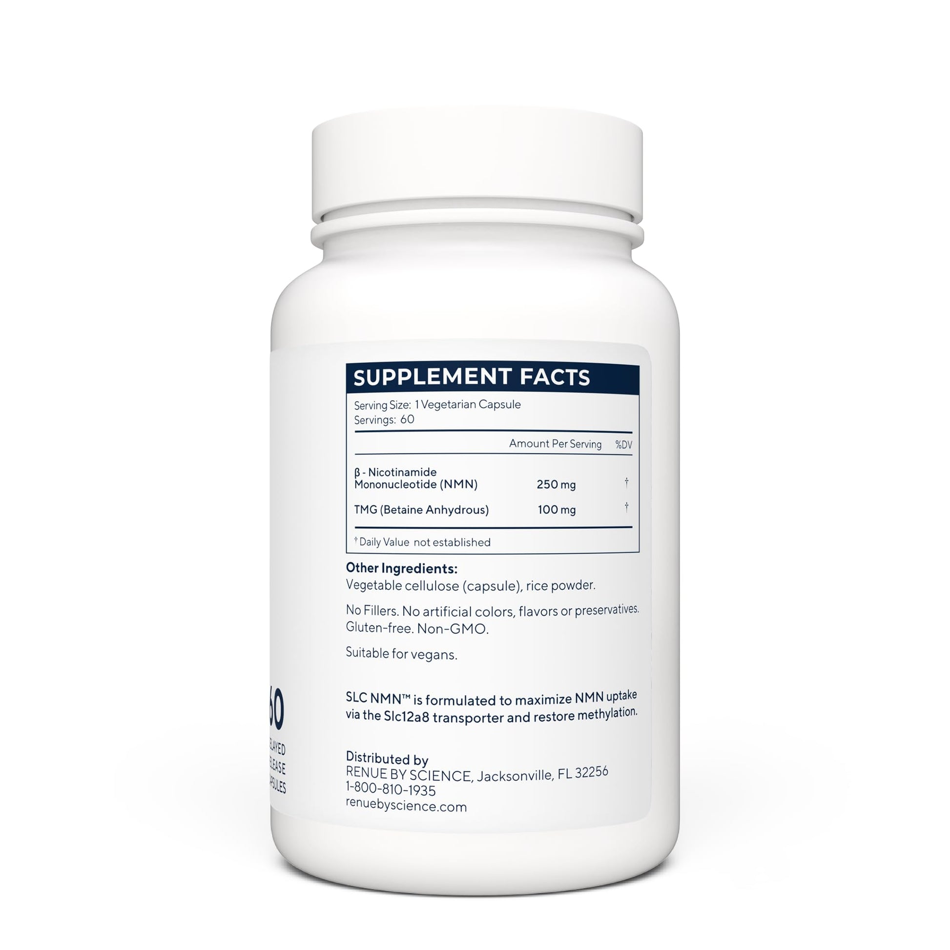 Renue By Science NMN Supplement | 60 SLC Enteric Capsules - 250mg Nicotinamide Mononucleotide per Serving | Delayed Release for Increased Absorption | Manufactured in The USA Renue By Science buy supplements canada
