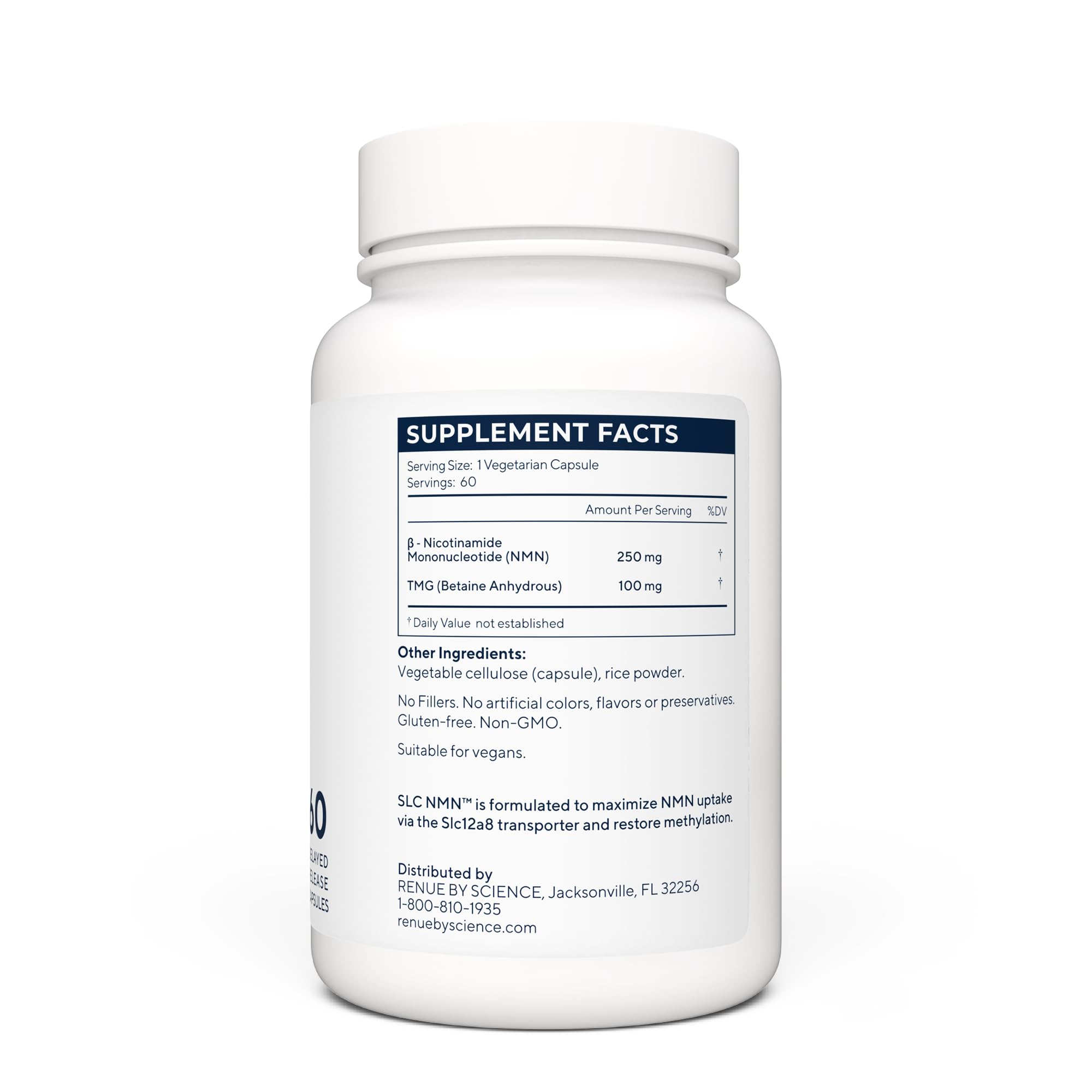 Renue By Science NMN Supplement | 60 SLC Enteric Capsules - 250mg Nicotinamide Mononucleotide per Serving | Delayed Release for Increased Absorption | Manufactured in The USA Renue By Science buy supplements canada