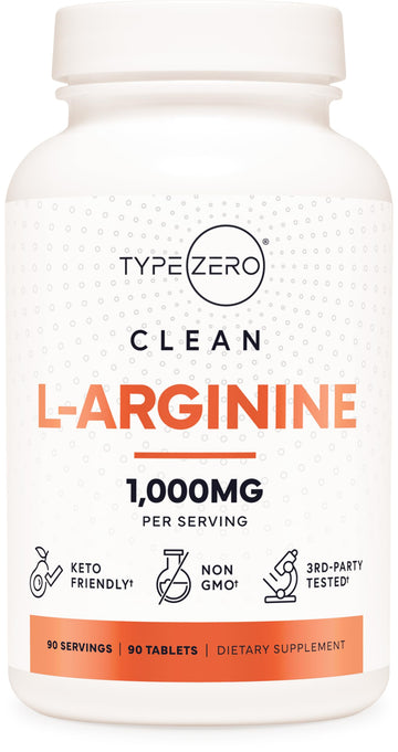 Type Zero L-Arginine 90 Tablets 1,000 mg per Serving - Non-GMO Type Zero buy supplements canada