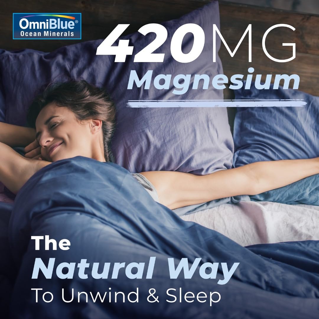 OmniBlue Ocean Minerals - 70+ Trace Minerals & Liquid Magnesium - Potassium, Chloride- Low Sodium - Natural Support for Sleep, Digestion, Regularity, Hydration & Electrolyte Balance (2 oz) OmniBlue buy supplements canada