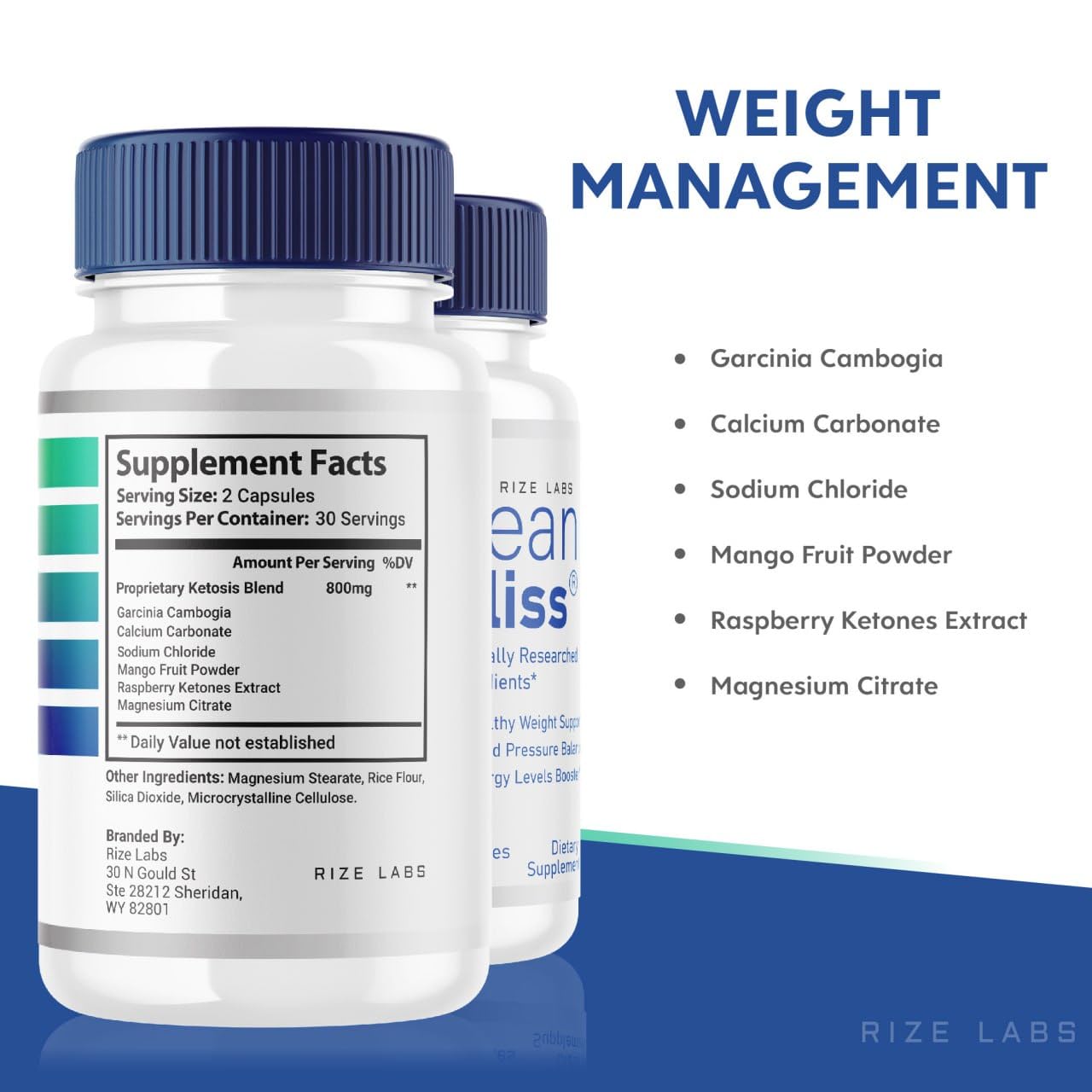 (2 Pack) Lean Bliss Weight Loss Pills, Lean Bliss Fat Burning Formula, LeanBliss Advanced rize labs buy supplements canada