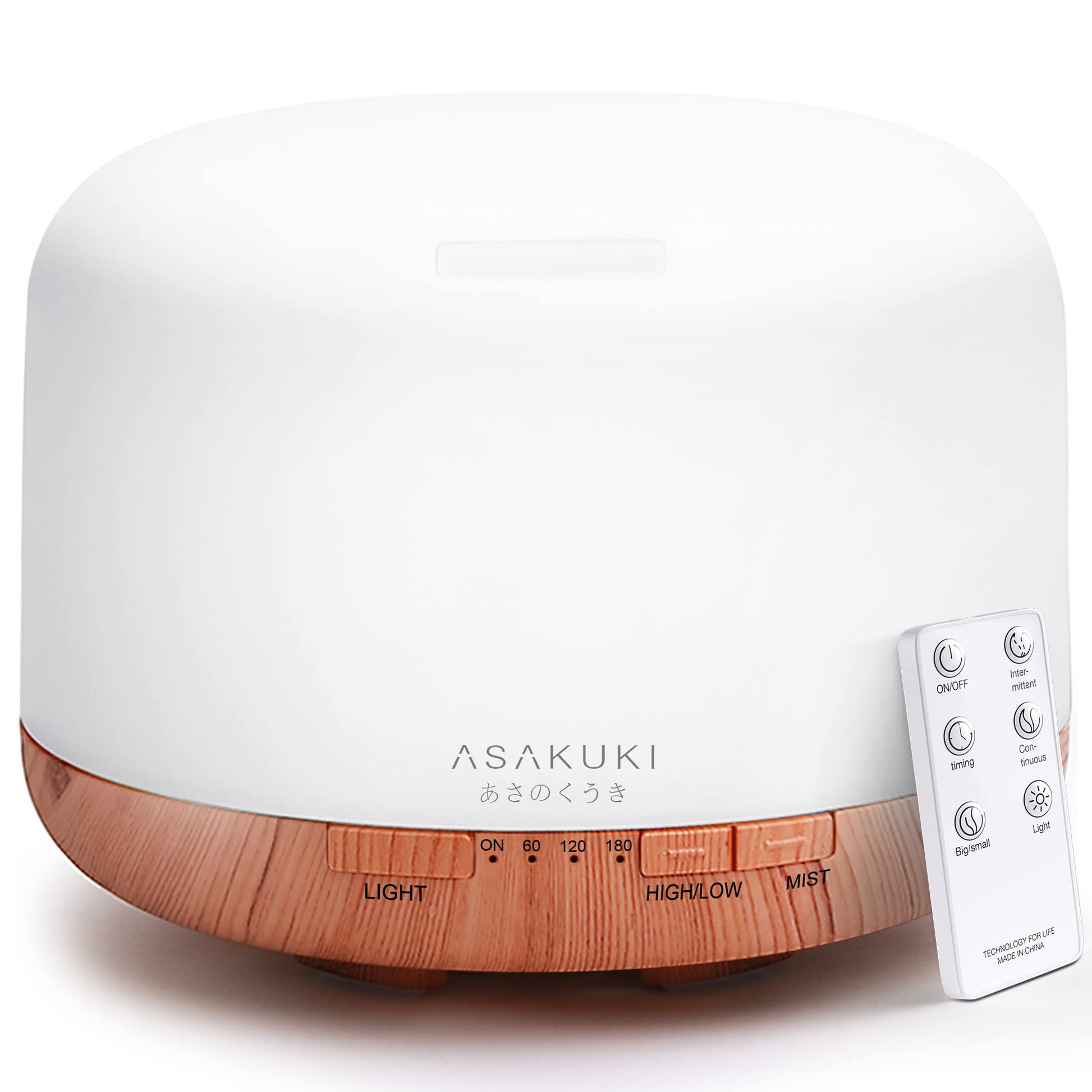 ASAKUKI 500ml Premium, Essential Oil Diffuser with Remote Control, 5 in 1 Ultrasonic Aromatherapy Fragrant ASAKUKI buy supplements canada