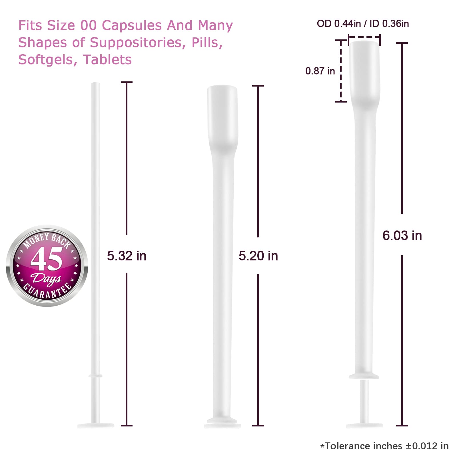 Nieteyrue (40 Packs) Disposable Vaginial Applicators Individually Wrapped Hygienic Fit Nieteyrue buy supplements canada