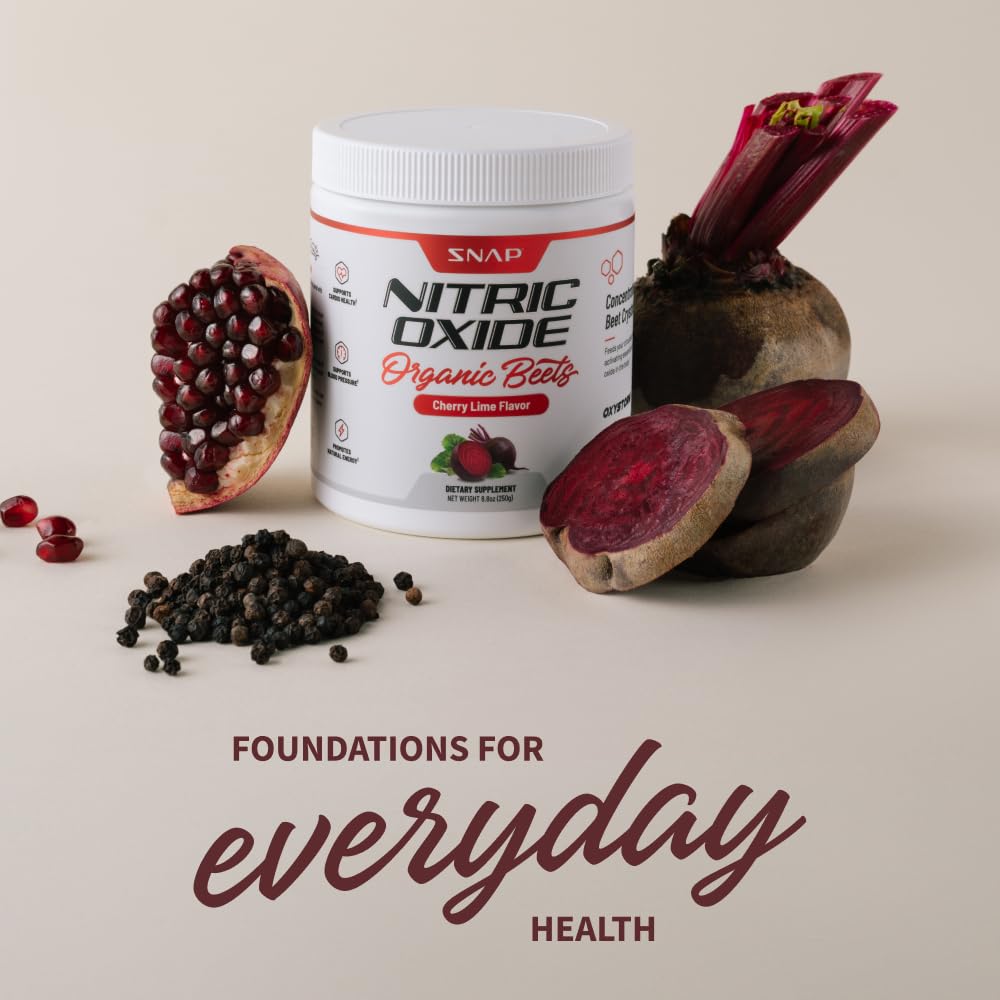 Snap Supplements USDA Organic Beet Root Powder, 3-in-1 Nitric Oxide Supplement Snap Supplements buy supplements canada