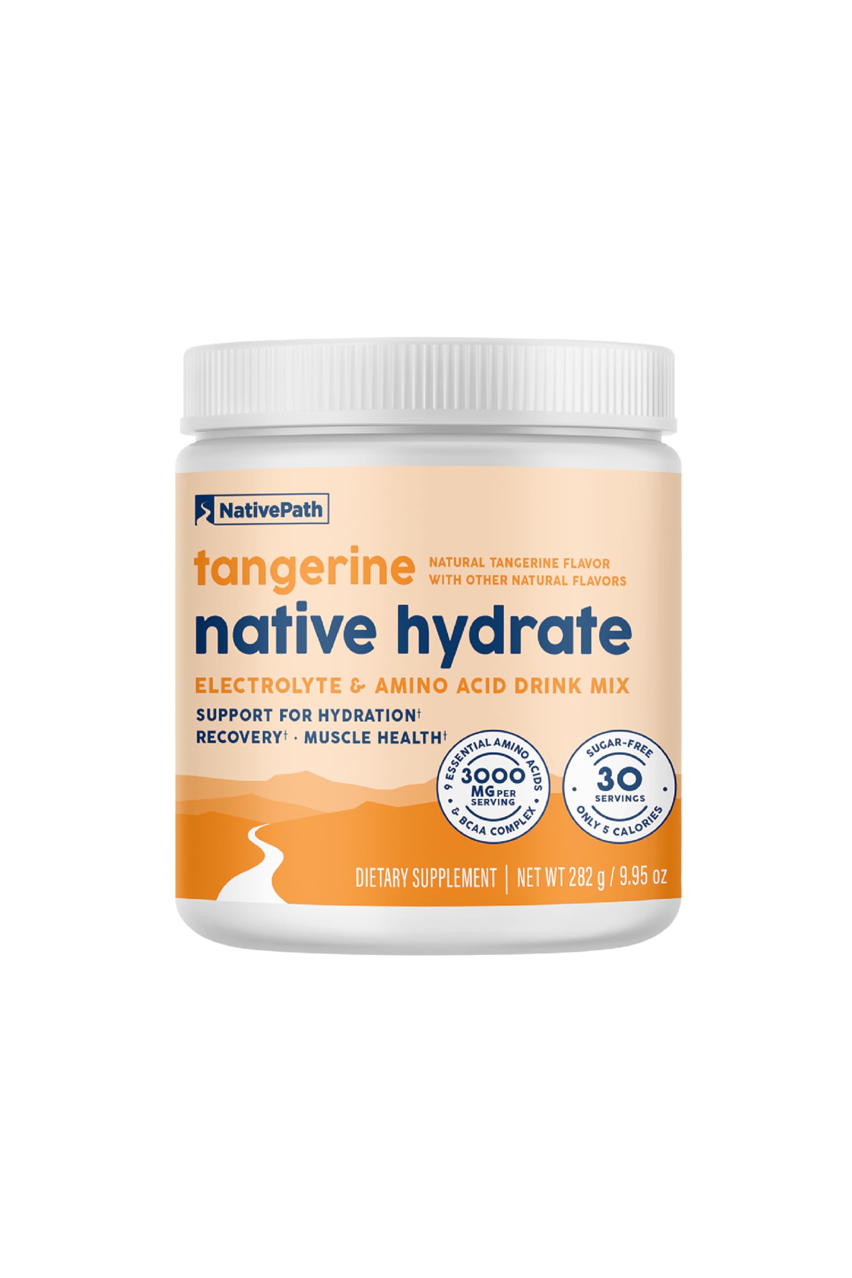 NativePath Hydrate, Zero Sugar, Electrolytes Powder with BCAAs, Tangerine Hydration, Keto & Paleo Friendly, 30 Servings NativePath buy supplements canada
