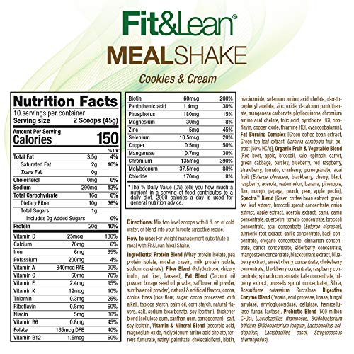 Fit & Lean Meal Shake, Fat Burning Meal Replacement, Meal Replacement with Protein Fit & Lean buy supplements canada