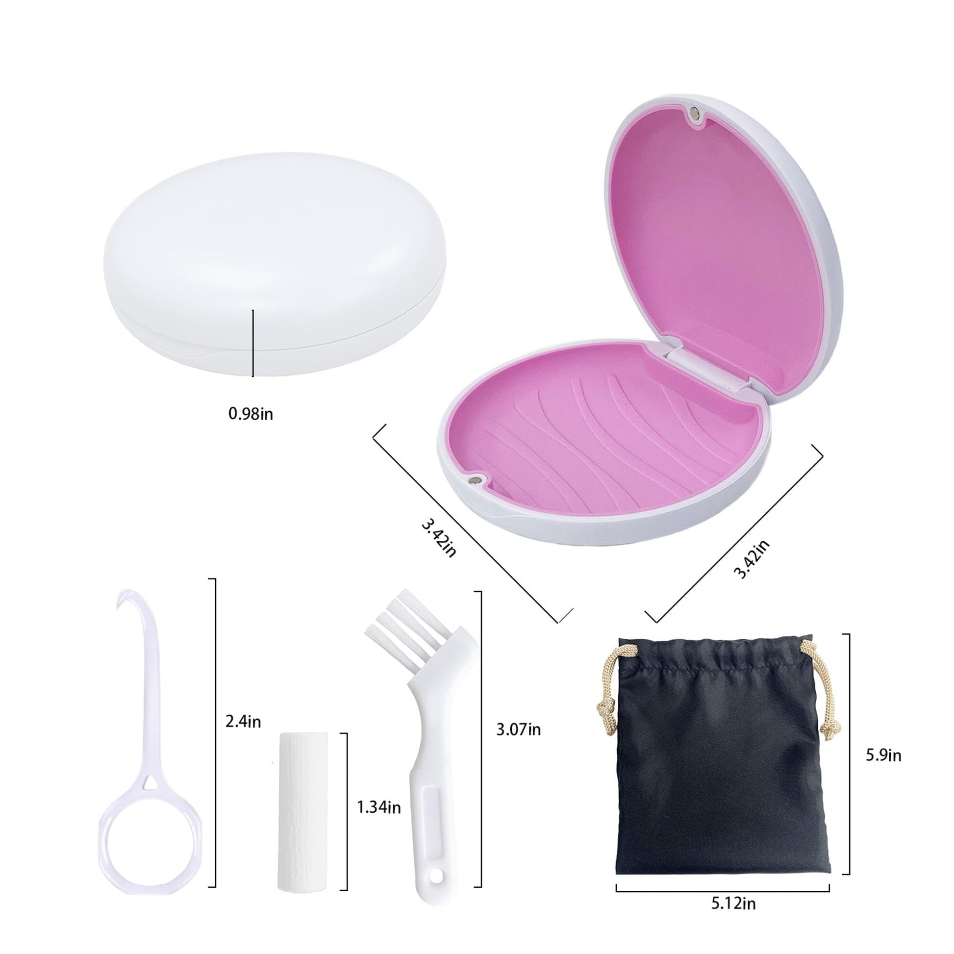 Retainer Case,Cute Slim Aligner Case Compatible with Invisalign,Retainer Holder with Aligner Remover Maoerdental buy supplements canada