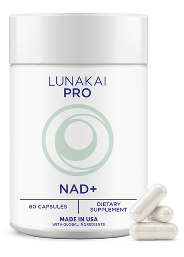 Lunakai PRO USA Made Dual-Pathway NAD+ Formula with NR & Resveratrol – Natural NAD Supplement for Women & Men – Healthy Aging & Cellular Health Support, 60ct Lunakai buy supplements canada