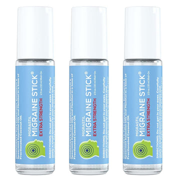 Basic Vigor Migrastil Extra Strength Migraine Stick Advanced Formula. Strong Aromatherapy Roll On with Menthol and Essential Oils. No Lavender. Made in The USA. Basic Vigor buy supplements canada