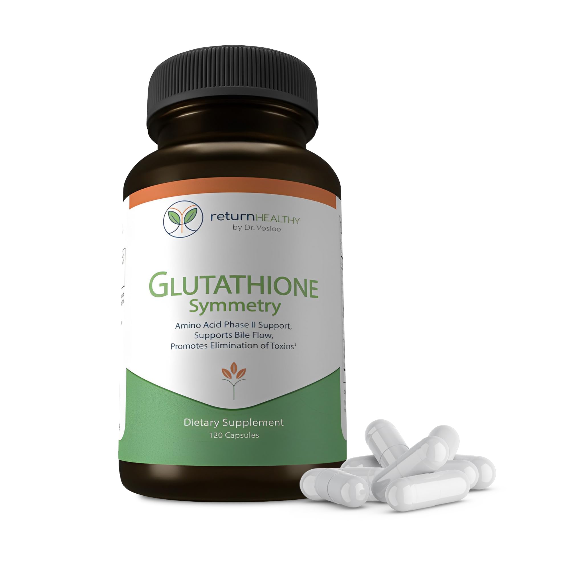 Return Healthy Glutathione Symmetry | S-Acetyl Glutathione Supplement | Antioxidants & Detoxification Supplement | Natural Cellular Support | All-Natural, Vegan, Non-GMO, 120 caps Return Healthy buy supplements canada