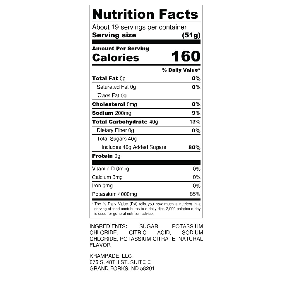 Krampade Original Lemon Lime 4K, 4000 mg Potassium Instant Cramp Relief Electrolyte Drink Powder | Designed for Athletes and Crampers | 19-Serving Resealable Pouch Krampade buy supplements canada