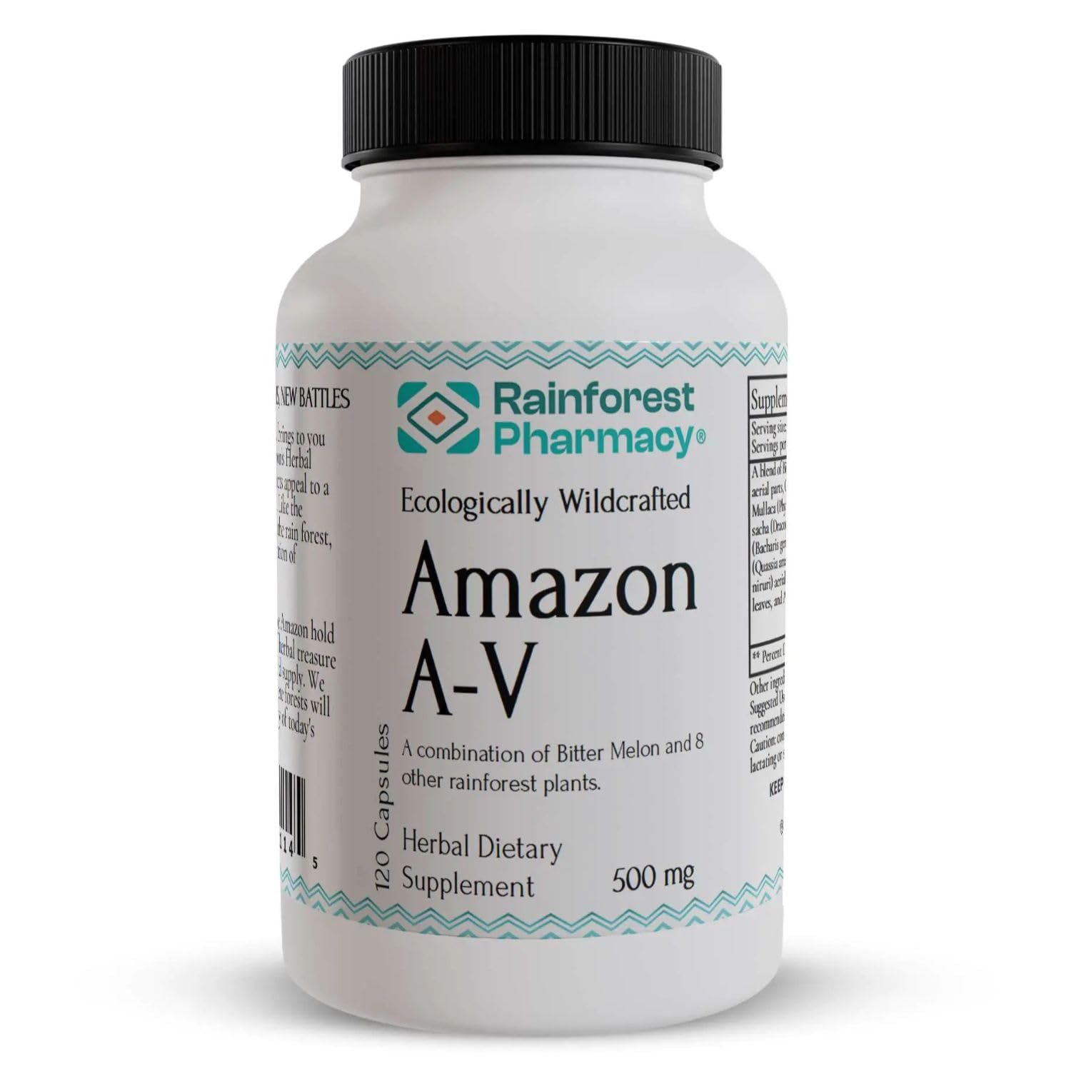 Rainforest Pharmacy Amazon A-V Bitter Melon Supplement – 120 Vegetable Capsules with 500 mg of Bitter Melon, Anamu & 7 Amazon Rainforest Plants – Herbal Supplement for Wellness Support Rainforest Pharmacy buy supplements canada