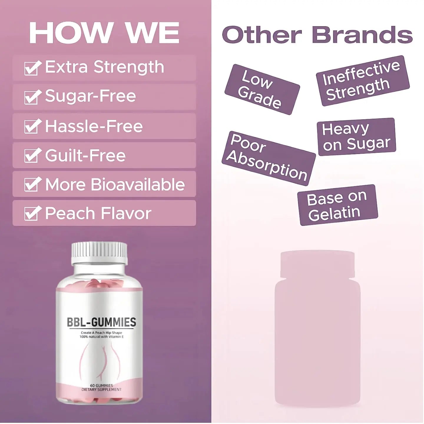 BBL Extreme Vitamins for Women Gummies + Power Boost Gummies & Immune Support Healthcare Dietary Supplement Kuasarvita buy supplements canada