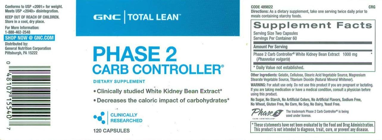 GNC Total Lean Phase 2 Carb Controller | Decreases Calorie Impact from Carbohydrates GNC buy supplements canada