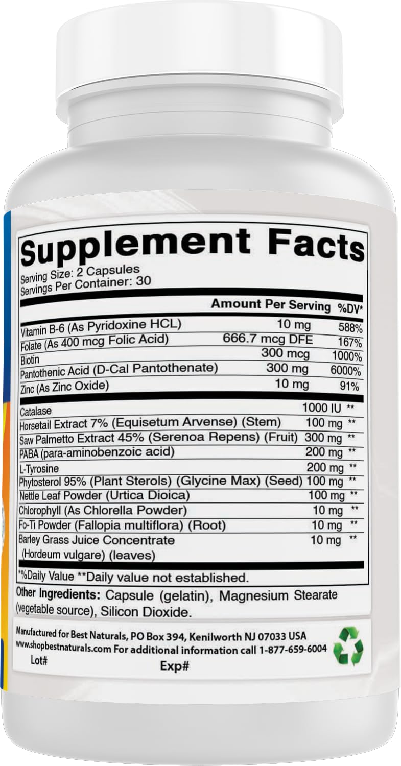 Best Naturals Anti Gray Hair Formula, 60 Count Best Naturals buy supplements canada