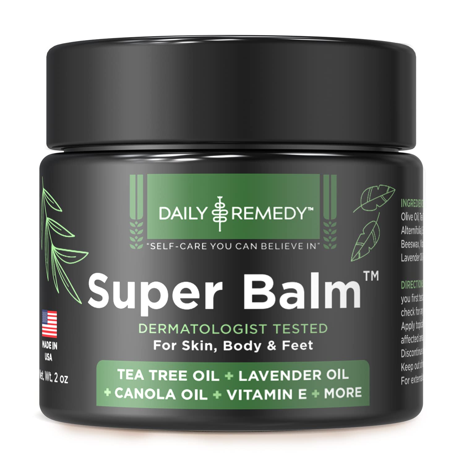 DAILY REMEDY Tea Tree Oil Extra Strength Super Balm - Athletes Foot Cream Combats DAILY REMEDY buy supplements canada