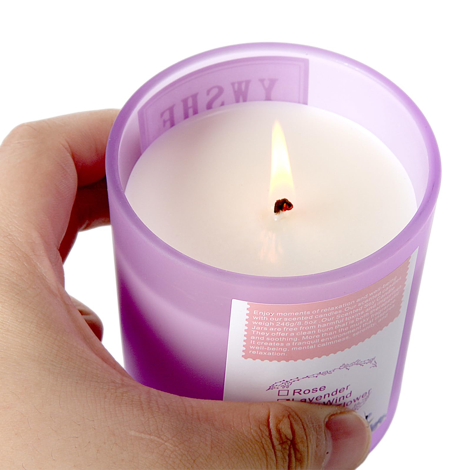 YWSHF Aromatherapy Candles,Scented Candle,Lavender Candle,8.5oz Stree Relief Candles Gift YWSHF buy supplements canada