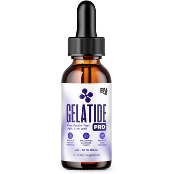 BLUE VIBE Gelatide Liquid Drops, Gela Tide Advanced Maximum Strength Overall Health & Wellness Support Supplement, Gelatide Premium Daily Health and Overall Energy Formula (2oz / 60ml) BLUE VIBE buy supplements canada