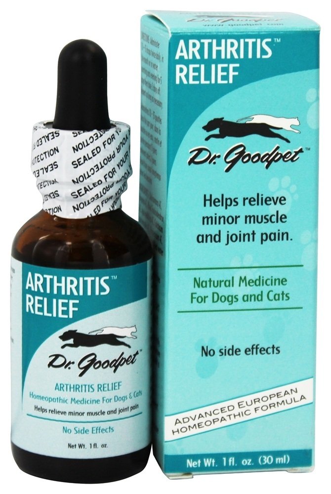 Dr. Goodpet Arthritis Relief Drops for Pets - Gentle Homeopathic Formula for Joint Stiffness & Mobility Support in Dogs & Cats - 1 oz Dropper Bottle Dr. Goodpet buy supplements canada