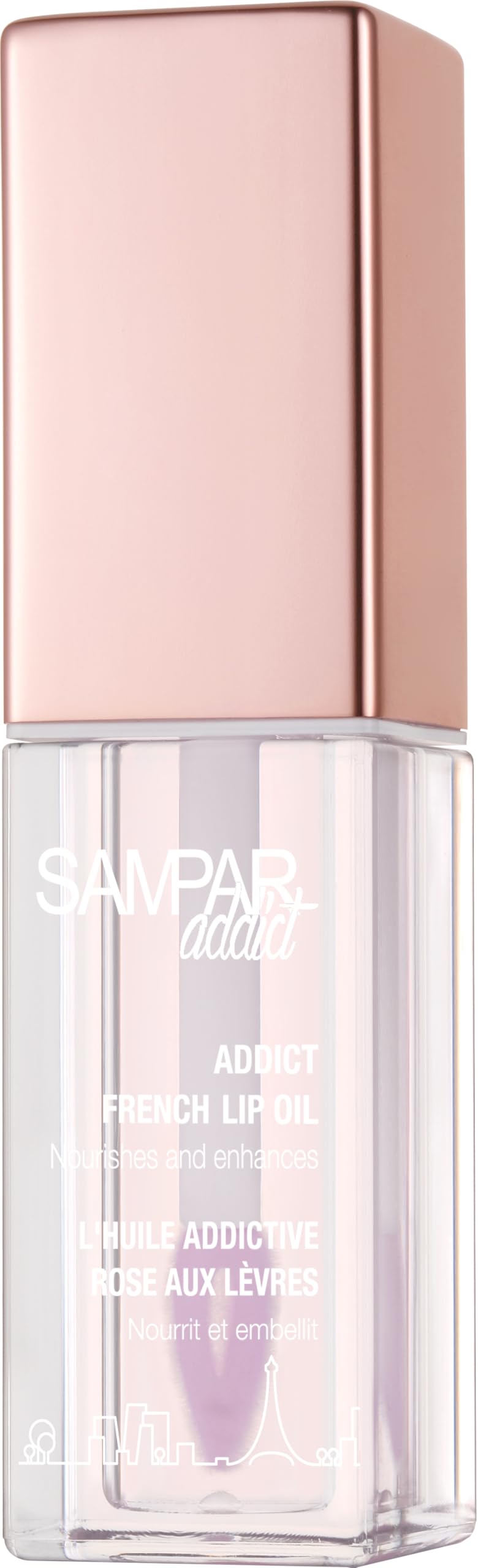 Sampar Addict French Oil with Sponge Applicator - Korean Beauty Perfect for Lip Oils & Glosses | Rosehip, Rare Beauty Tinted Lip Oil, Broadway Vita-Lip Gloss, Saie Glossy Bounce, Sampar buy supplements canada