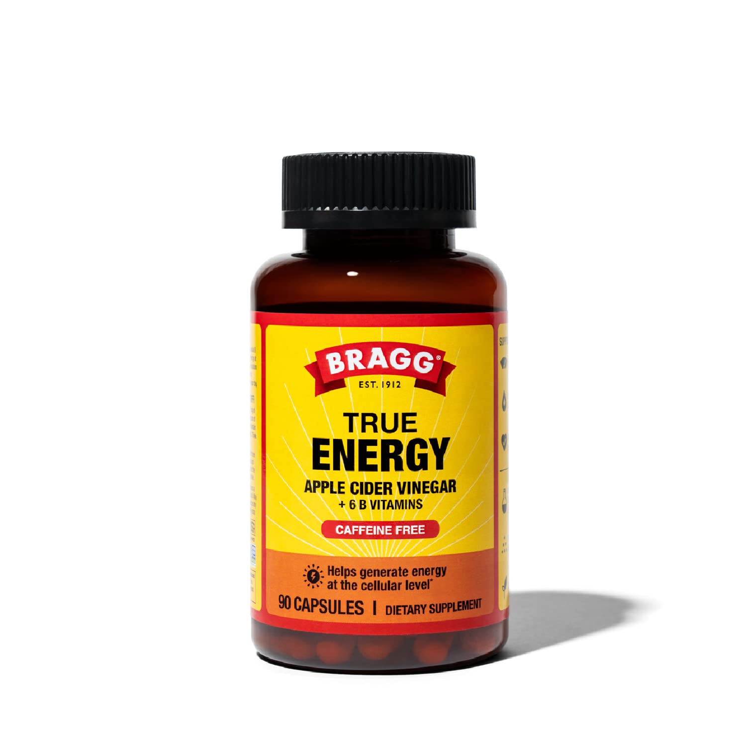Bragg Apple Cider Vinegar True Energy Capsules – 6 B Vitamins – Caffeine Free Bragg buy supplements canada