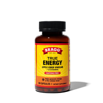 Bragg Apple Cider Vinegar True Energy Capsules – 6 B Vitamins – Caffeine Free Bragg buy supplements canada