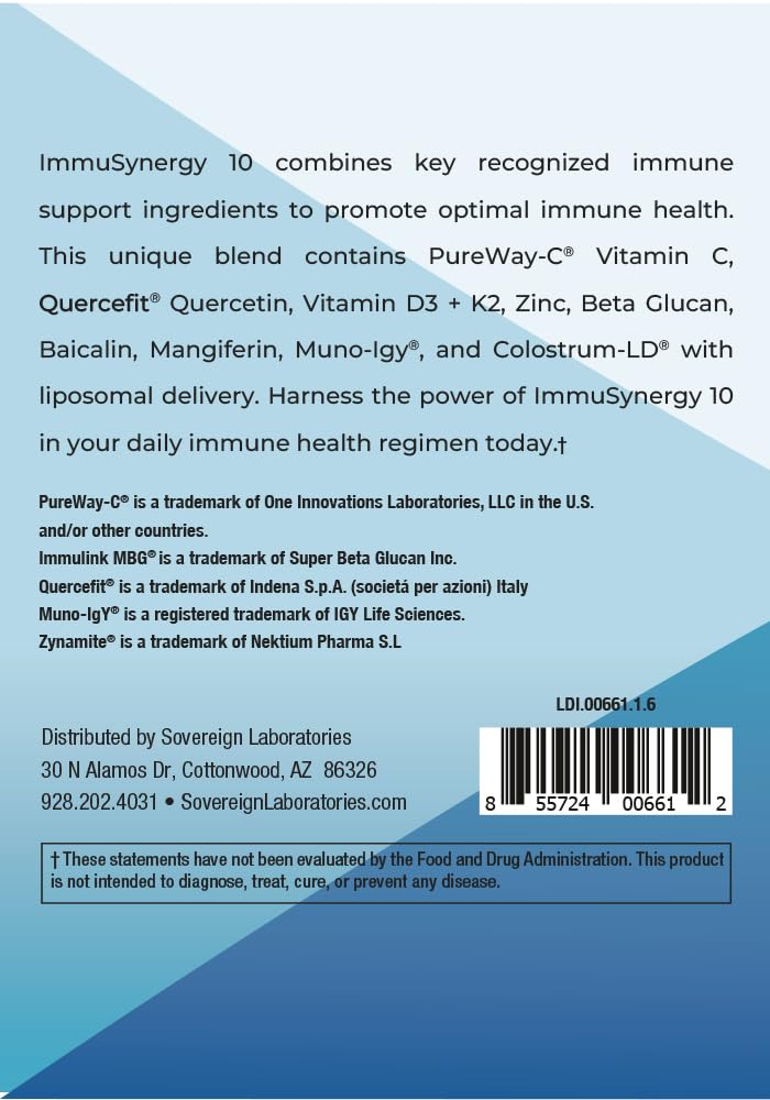 Colostrum-LD ImmuSynergy 10 Capsules - 120 Count-Immune Fortifying Ingredients - Vitamin C, D3, Zinc, Beta Glucan, Quercetin GastroDefense buy supplements canada
