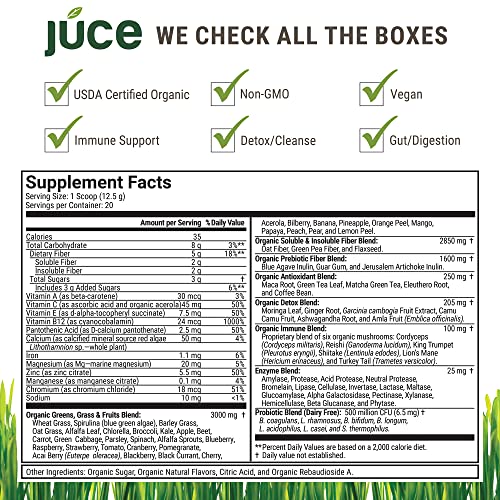 Terra Kai Organics JUCE Green Superfood Powder, Organic Fruits and Veggies Supplement Terra Kai Organics buy supplements canada