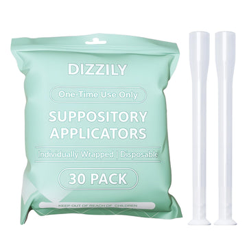 Dizzily 30 Pack Disposable Vaginal Suppository Applicators for Women, Individually Wrapped, Hygienic - Fits Most Boric Acid Suppositories, Pills, Tablet, Cap-sules and Feminine Care Applicator Dizzily buy supplements canada