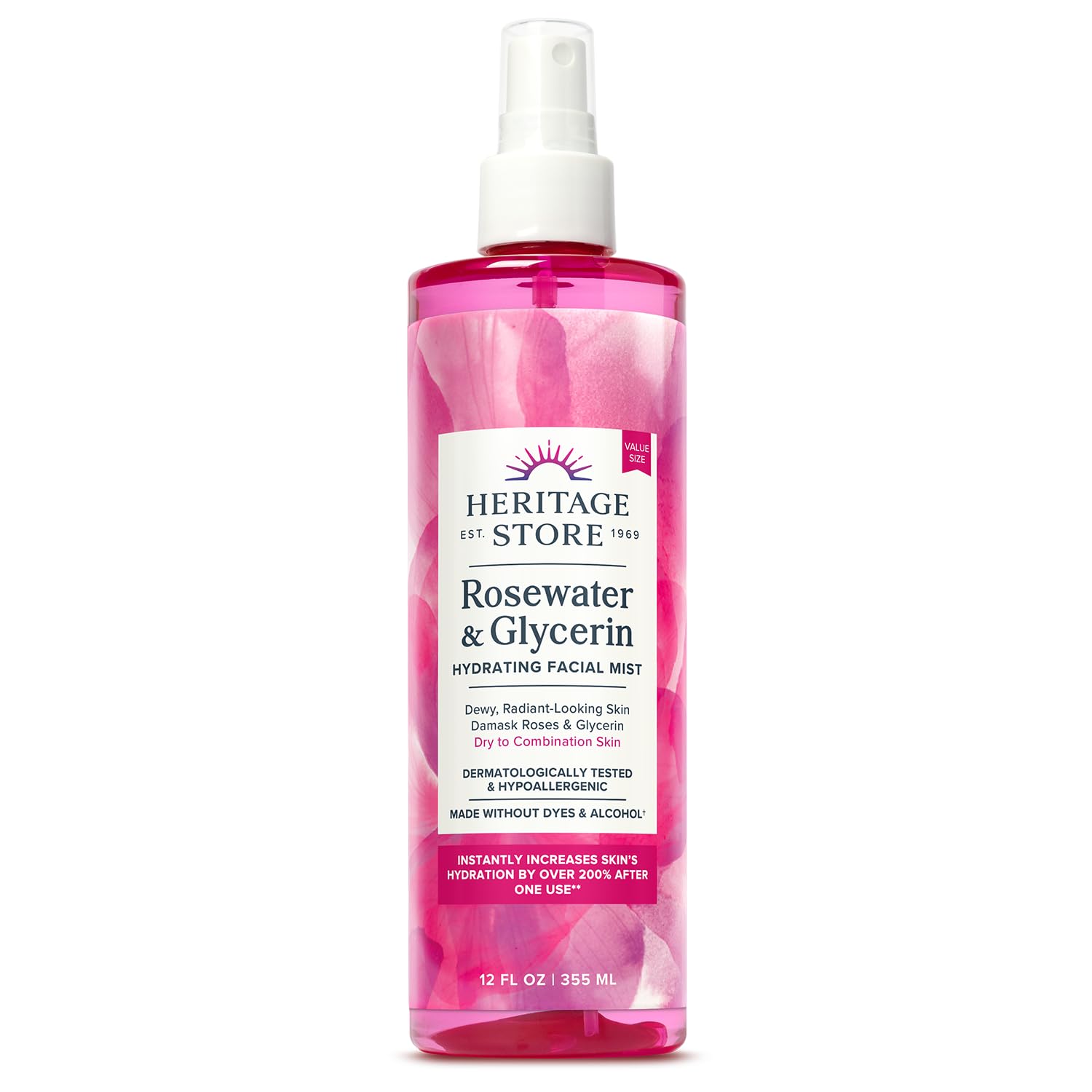 HERITAGE STORE Rosewater & Glycerin Hydrating Facial Mist - Dry Combination Skin Care HERITAGE STORE buy supplements canada