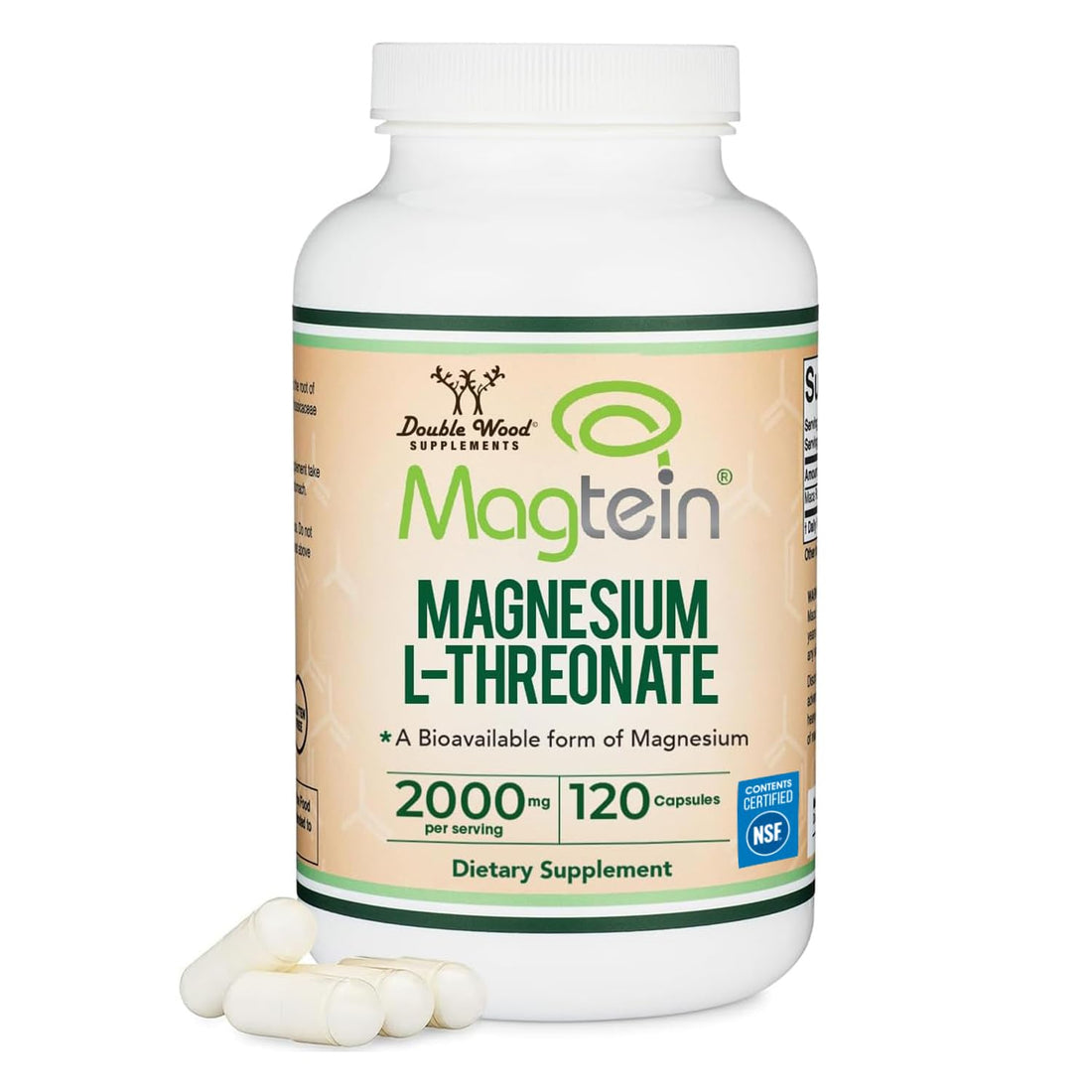 Magnesium L Threonate, Magtein - NSF Certified - Sleep and Cognitive Support – High Absorption Double Wood Supplements buy supplements canada