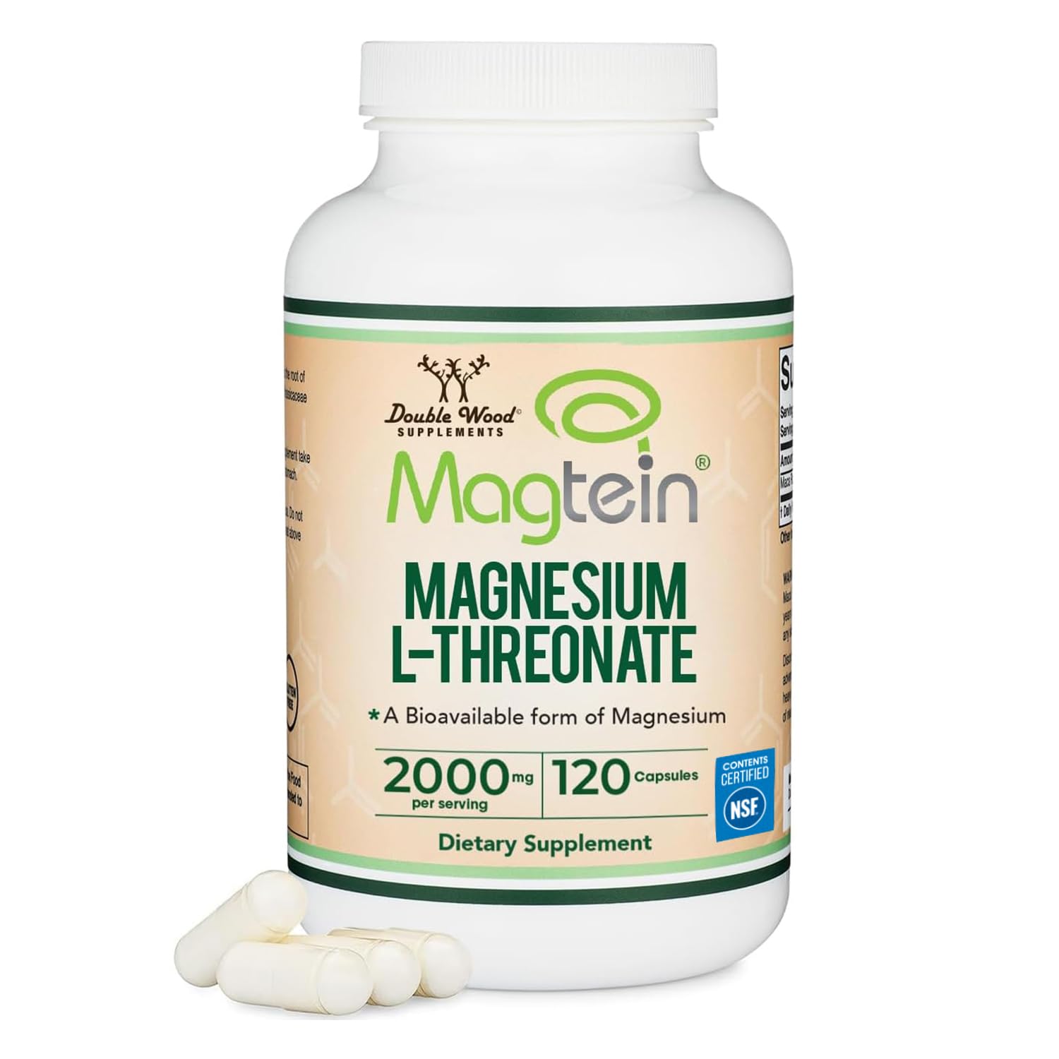 Magnesium L Threonate, Magtein - NSF Certified - Sleep and Cognitive Support – High Absorption Double Wood Supplements buy supplements canada