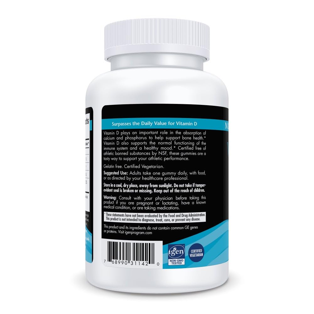 Nordic Naturals Vitamin D3 Gummies Sport, Wild Berry - 120 Gummies - 1000 IU Vitamin D3 - NSF Certified - Healthy Bones, Mood & Immune System Function - Non-GMO - 120 Servings Nordic Naturals buy supplements canada