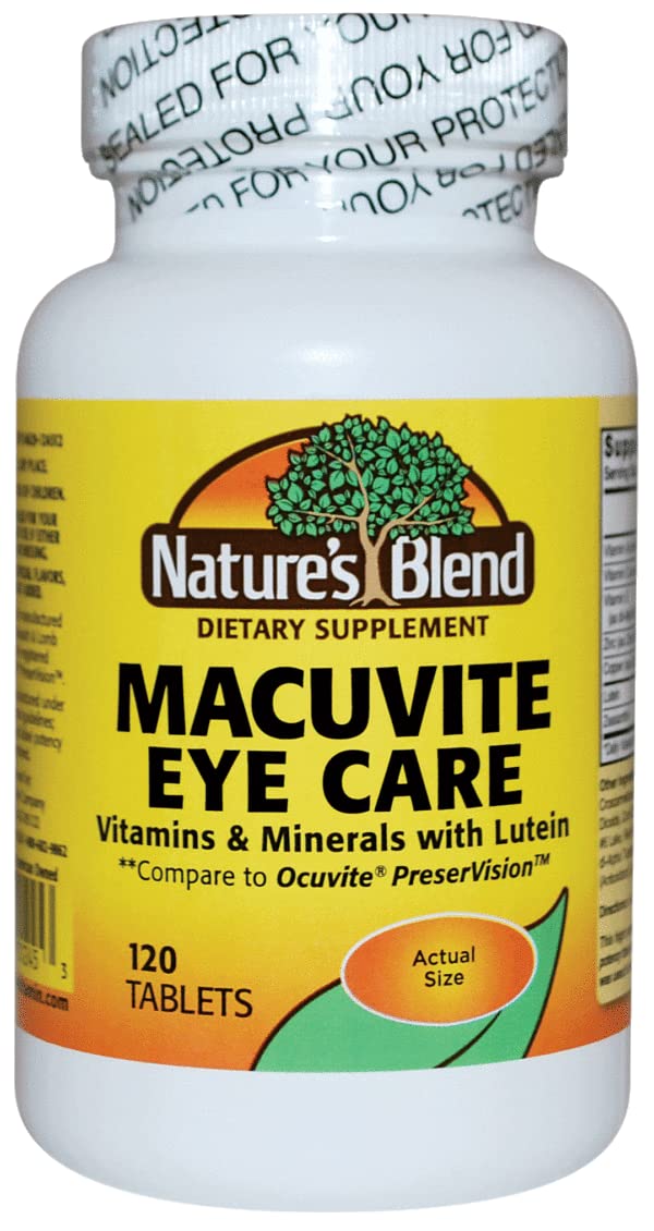 Natures Blend Macuvite Eye Care, 120 tabs Pack of 2 Nature's Blend buy supplements canada