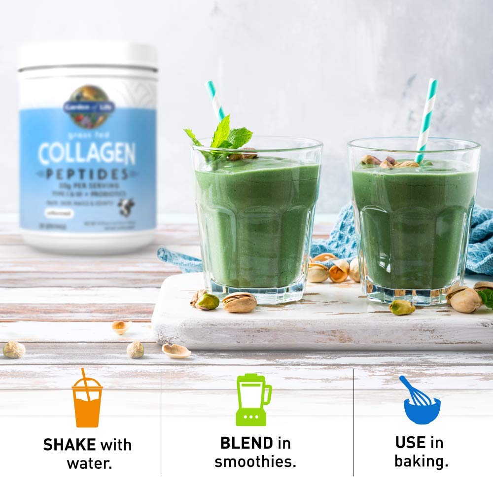 Garden of Life Grass Fed Collagen Peptides Powder Unflavored Collagen Powder for Women Men Hair Skin Nails Joints, Hydrolyzed Collagen Protein Supplements, Collagen for Women & Men, 28 Servings Garden of Life buy supplements canada