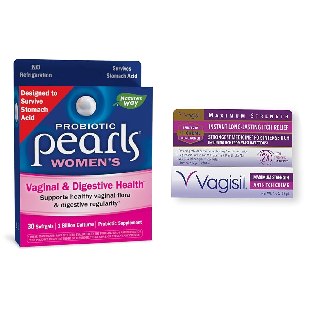 Nature's Way Probiotic Pearls for Women & Vagisil Maximum Strength Feminine Anti-Itch Cream Nature's Way buy supplements canada