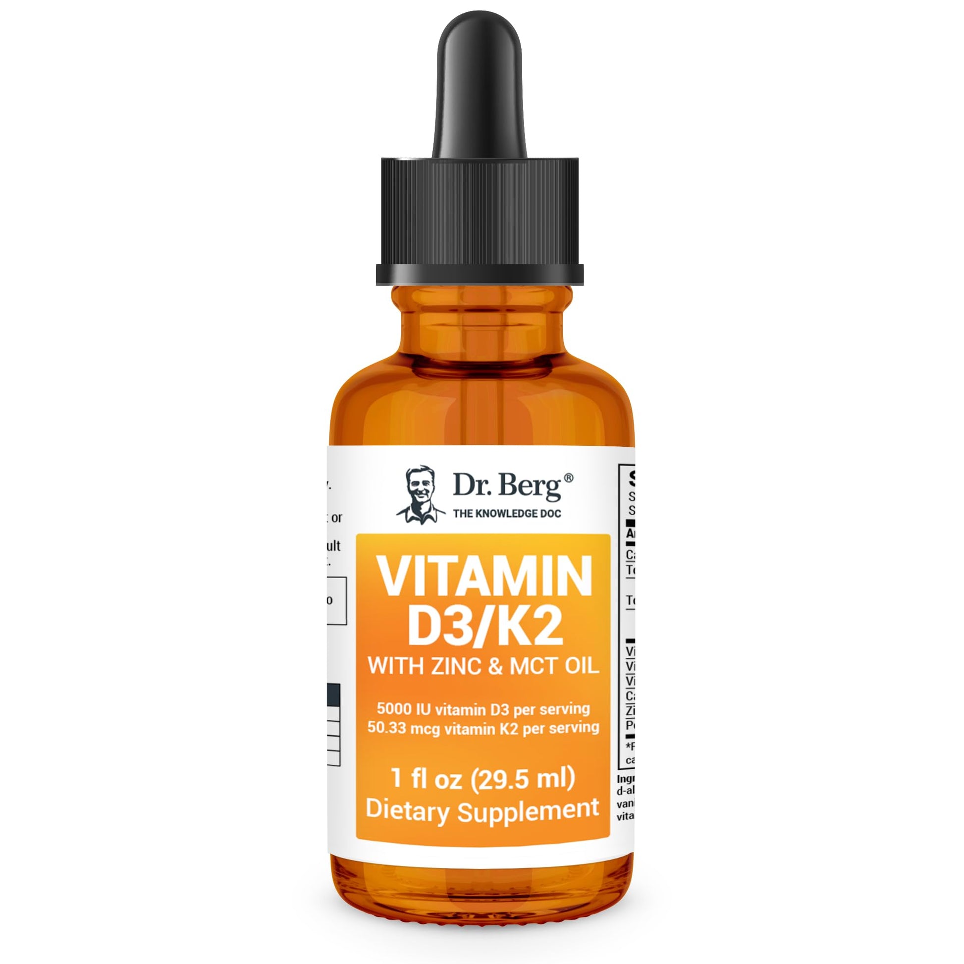 Dr. Berg Liquid Vitamin D3 & K2 Supplement - For Bone, Teeth, Mood & Immune Health Dr. Berg Nutritionals buy supplements canada