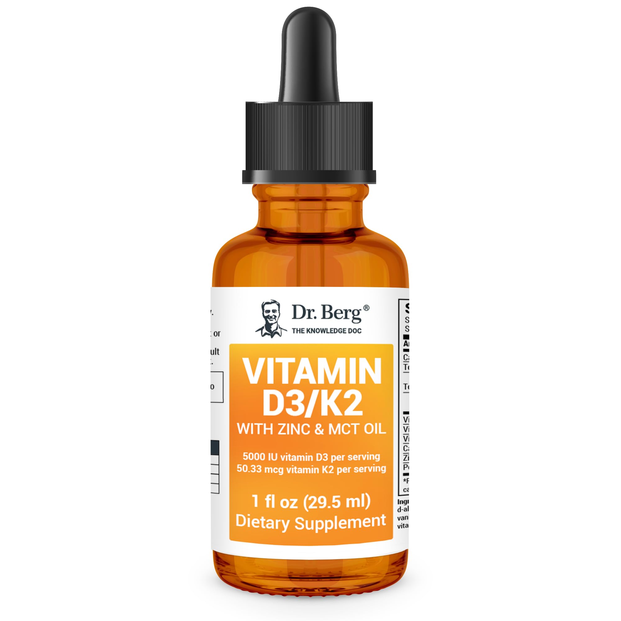 Dr. Berg Liquid Vitamin D3 & K2 Supplement - For Bone, Teeth, Mood & Immune Health Dr. Berg Nutritionals buy supplements canada