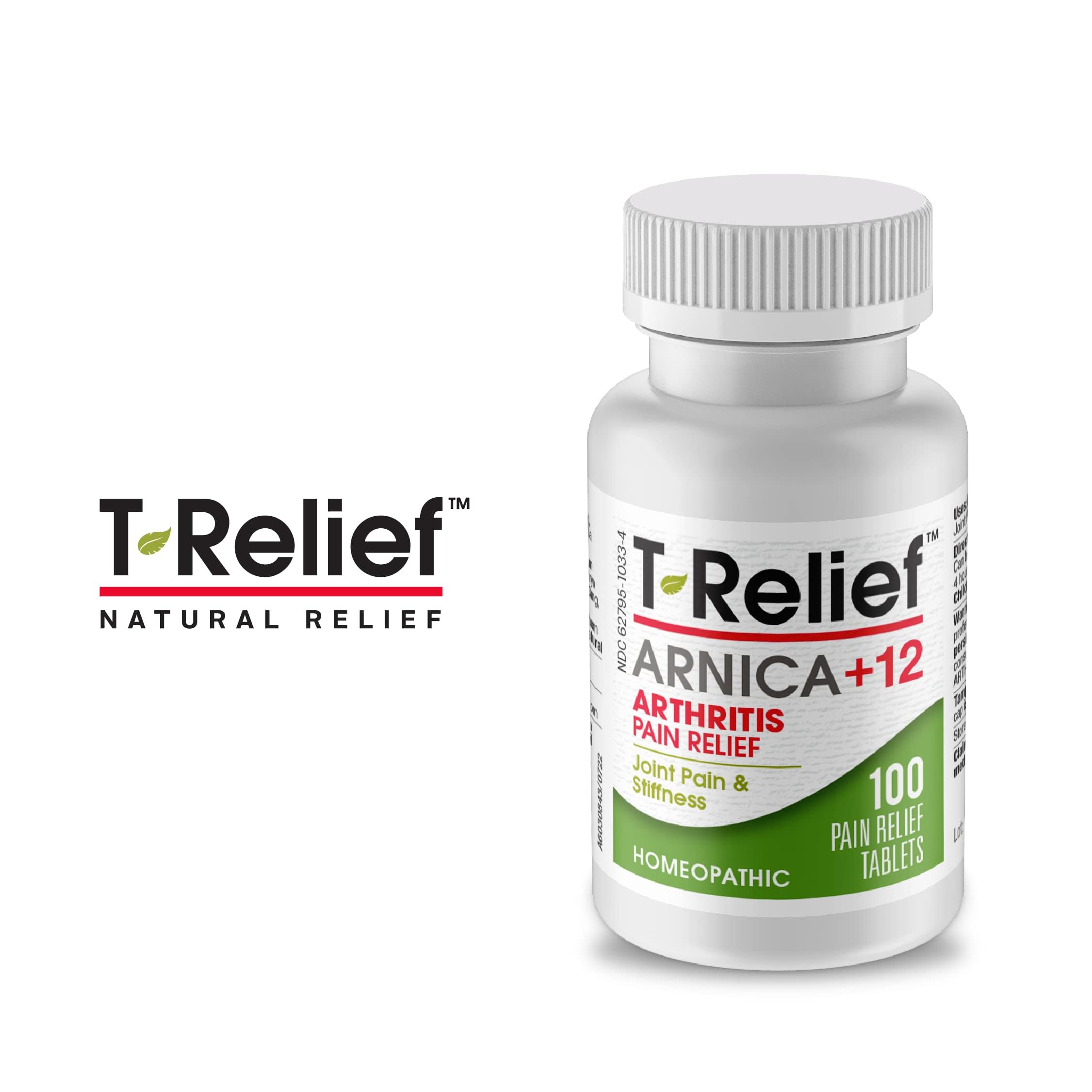 T-Relief Arthritis Arnica +12 Pain Relieving Natural Medicines Help Reduce Soreness Stiffness Aches & Pains in Joints Naturally - 100 Tablets (2 Pack) MediNatura buy supplements canada
